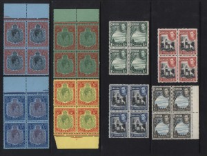 Bermuda #118 - #126 XF/NH Choice Blocks