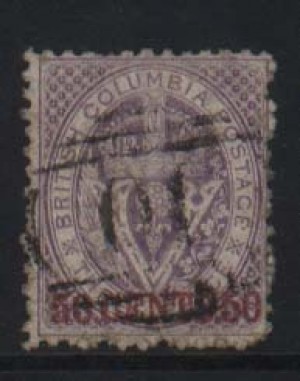 British Columbia #17 VF Used **With Certificate**