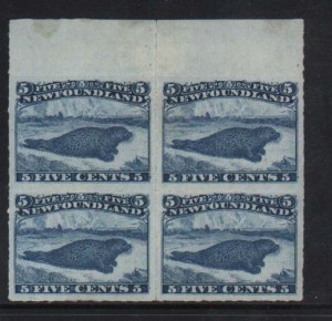 Newfoundland #40 XF Mint Rare Block