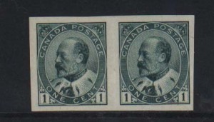 Canada #89a XF Mint Imperforate Pair