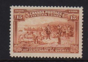 Canada #102 XF/NH **With Certificate**
