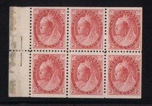 Canada #77b VF/NH Booklet Pane