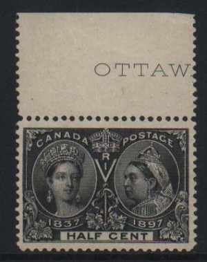 Canada #50 XF/NH Imprint Single  **With Certificate**
