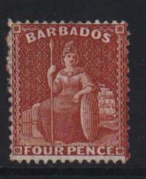 Barbados #53b (SG #84) Mint **With 2 Certificates**