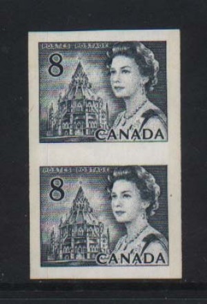 Canada #550iii XF/NH Hibrite Imperf Pair **With Cert.**