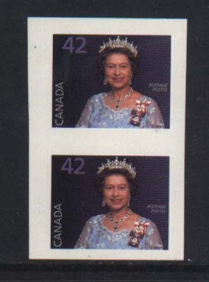 Canada #1357i XF/NH Imperforate Pair