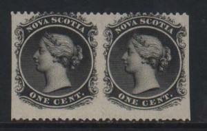 Nova Scotia #8c Mint Horizontal Pair