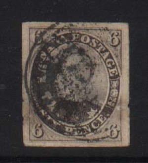 Canada #10 XF Used With Negative Crown Cancel
