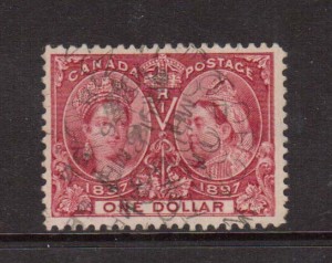 Canada #61 VF Used With Nice CDS Cancel  **With Certificate**