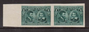 Canada #97a XF Mint Imperforate Pair