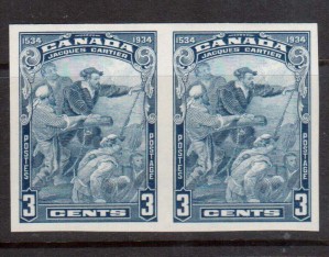 Canada #208a XF/NH Imperf Pair **With Certificate**