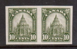 Canada #173a XF/NH Imperf Pair **With Certificate**