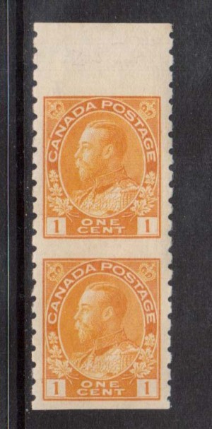 Canada #126ac XF/NH Imperf Pair **With Certificate**
