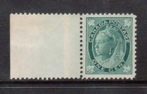 Canada #67 XF/NH Left Margin Copy **With Certificate**