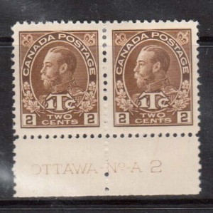 Canada #MR4a XF Mint Plate #2 Pair **With Certificate**