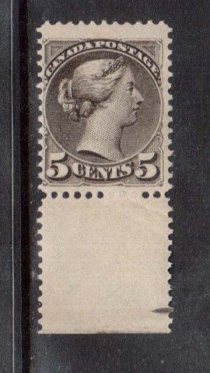 Canada #42 VF/NH Margin Copy **With Certificate**