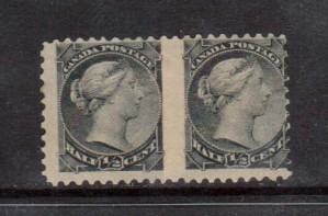 Canada #34b Mint Imperf Pair **With Certificate**