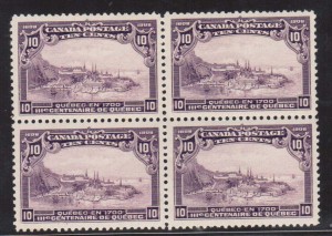 Canada #101 XF/NH Block **With Certificate**