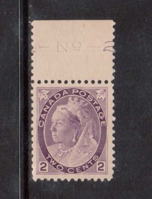 Canada #76a VF/NH Plate #2 Imprint Single **With Certificate**