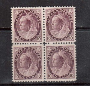 Canada #83 XF/NH Block **With Certificate**