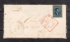 Canada #7 XF Used Gem On Tombstone Mourning Cover **With Cert.**