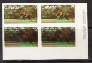 Canada #614a XF/NH LR Imperf Variety Plate Block