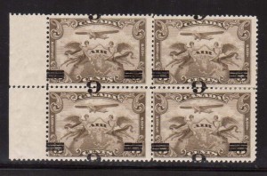 Canada #C3a Mint Rare Block  **With Certificate**