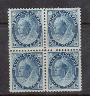 Canada #79b XF/NH Block **With Certificate**