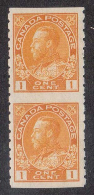 Canada #126ac XF/NH Pair **With Certificate**
