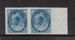 Canada #79a XF Mint Imperf Pair **With Certificate**