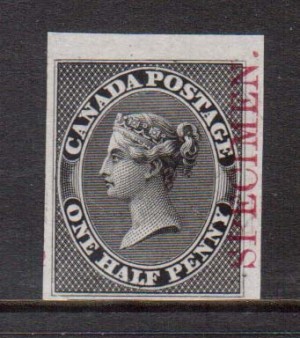 Canada #8TCii VF Plate Proof In Black On India Paper