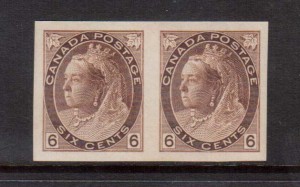 Canada #80a XF/NH Imperf Pair **With Certificate**
