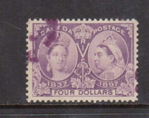 Canada #64 VF Used With Magenta Cancel **With Certificate**