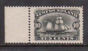 Newfoundland #59 VF/NH Margin Copy **With Certificate**