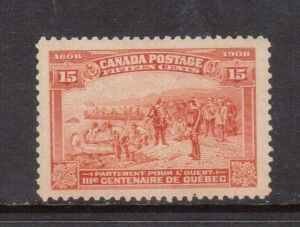 Canada #102 XF/NH Jumbo **With Certificate**