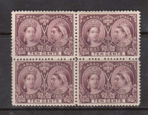 Canada #57 XF+/NH Block **With Certificate**