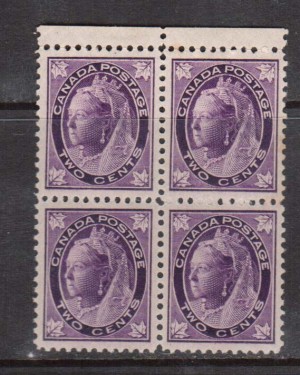 Canada #68 XF/NH Block **With Certificate**