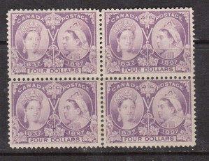 Canada #64 VF Mint Block