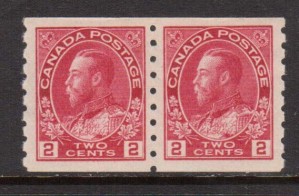 Canada #127ii XF/NH Coil Pair **With Certificate**