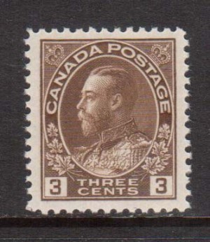 Canada #108c XF/NH **With Certificate**