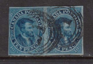Canada #7 Used Scarce Pair **With Certificate**