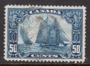 Canada #158iii VF Used Man On Mast Variety **With Cert.**