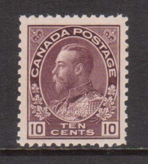 Canada #116a VF/NH **With Certificate**