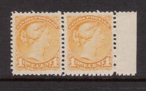 Canada #35i VF/NH Pair **With Certificate**