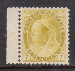 Canada #81 VF+/NH Margin Copy **With Certificate**
