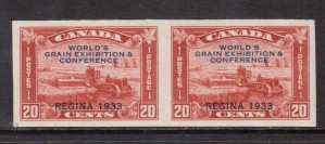 Canada #203a XF/NH Imperf Pair **With Certificate**