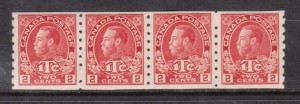 Canada #MR6 VF Mint Coil Strip **With Certificate**