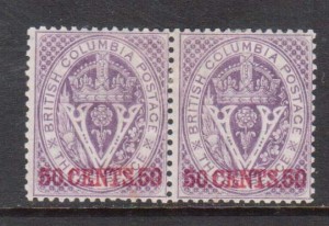 British Columbia #12 VF Mint Rare Pair **With Certificate**
