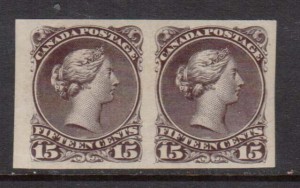 Canada #29d XF/NH Imperf Pair **With Cert.**
