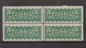Canada #F2 XF/NH Block **With Certificate**
